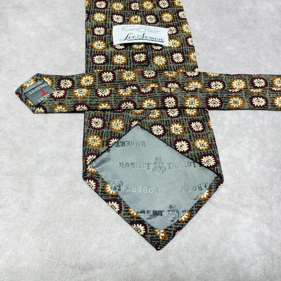 Hand Sewn Lee Semon Silk Tie By Robert Talbott - Picture 4 of 6